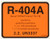 Diversitech R-404A Color Coded Refrigerant ID Label -04404-