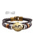 Axgo Retro 12 Zodiac Constellation Alloy Leather Hand Woven Braided Rope Bracelet Punk Chain Cuff- Gemini Axgo Retro 12 Zodiac Constellation Alloy Leather Hand Woven Braided Rope Bracelet Punk Chain Cuff- Gemini