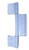 Extruded Door Hinge for Screen/Storm Door -White- -1 Pair   2 Hinges-
