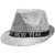 blinkee LED Happy New Year Fedora Hat Silver