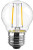 Bulbright LED Vintage Edison Bulb G45-2W LED Light Filament Bulb- Globe Shape E26 Base- Clear Warm White 2700K- LED Edison Bulb 20W Equivalent- 110-120VAC- Dimmable -2 Watts- -2-