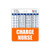 Charge Nurse Badge Buddy Horizontal w/Height  and  Weight Conversion Charts -Oversized- Orange-