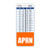 APRN Badge Buddy Vertical w/Height  and  Weight Conversion Charts -Oversized- Orange-
