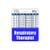 Respiratory Therapist Badge Buddy Horizontal w/Height  and  Weight Conversion Charts -Oversized- Blue-