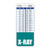 X-RAY Badge Buddy Vertical w/Height  and  Weight Conversion Charts -Oversized- Teal-