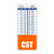 CST Badge Buddy Vertical w/Height  and  Weight Conversion Charts -Oversized- Orange-