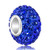 CharmsStory Sterling Silver Blue Simulated Birthstone Synthetic Crystal Charms Beads Charms For Bracelets