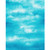 Timeless Treasures Digital I Dream Of Poppy Watercolor Sky Turquoise Fabric Fabric by the Yard