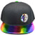 Rainbow Reflector Snapback or Curved Visor Baseball Cap Hats Marty McFly Hat AYO1096 -Snapback w/Reflector-