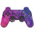 Pink And Purple Gradient Polygon Design Vinyl Decal Sticker Skin by egeek amz for PS3 Dual Shock wireless controller