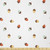 Ambesonne Acorn Fabric by The Yard- Cartoon Acorn Pattern Colorful Autumn Season Abstract Ornamental Woodland Elements- Stretch Knit Fabric for Clothing Sewing and Arts Crafts- 1 Yard- Cream Orange