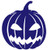 Halloween Pumpkin Vinyl Sticker Decals for Car Bumper Window Laptop Tablet Phone -4inch x 3.6inch- Purple-