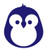 Cute Baby Penguin Vinyl Sticker Decals for Car Bumper Window Laptop Tablet Phone -4inch x 3.5inch- Purple-