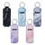 5 Pieces Clip-on Sleeve Chapstick Pouch Keychain Lipstick Holder Elastic Lip Balm Holster Marble Neoprene Chapstick Holder Travel Accessories for Chapstick Lipstick Lip Balm- Multicolor