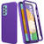 Case for Samsung Galaxy A52 5G- Galaxy A52 Case with Built in Screen Protector- Full Body Shockproof Phone Case Rugged Protective Cover for Samsung Galaxy A52 5G / A52 4G -Purple-