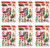 Beistle S22127AZ6 Santa's Workshop Clings 6 Sheets, 12" x 17" Multicolored