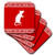 3dRose Rat Chinese Zodiac Symbol Asian Animal Astrological Horoscope Sign - Soft Coasters, Set of 4 (CST_202125_1)
