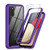 LeYi Compatible with Samsung A02S Case- Samsung Galaxy A02S Case with 2 Tempered Glass Screen Protector- Full-Body Rugged Hybrid Bumper Shockproof Clear Phone Cover Cases for Samsung A02S- Purple