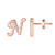 Rose Gold Initial Earrings for Girls- S925 Sterling Silver Post Rose Gold Stud Earrings Small Letter N Initial Hypoallergenic Earrings for Women Jewelry Gifts Toddler Kids Earrings for Girls Rose Gold Initial Earrings for Girls- S925 Sterling Silver Post Rose Gold Stud Earrings Small Letter N Initial Hypoallergenic Earrings for Women Jewelry Gifts Toddler Kids Earrings for Girls