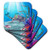 3dRose Mermaid Swims with A Dolphin Underwater - Soft Coasters, Set of 8 (CST_172228_2)