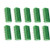 9-Pin 2.54mm Pitch 150V 6A PCB Mount Screw Terminal Block Connector Green - -10 Pcs-