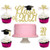 Graduation 2021 Cake Toppers- Gold Class Of 2021 Cake Topper Plus Graduation Cap Class Of 2021 Cupcake Toppers Cake Food Picks for Grad 2021 Party Cake Decorations Supplies -25 Pcs-