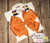 Solid Pumpkin Pie Orange Pinwheel Bow 4inch MADE IN USA