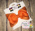 Solid Orange Boutique Hair Bow 4inch MADE IN USA