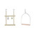 YITAQI Parrots Swing Toy-Natural Wooden for Parakeets Cockatiels Conures Macaws Finches Bird Cage Hammock Birds Perch Bird Stand-A-