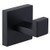 Bath Towel Hook- Angle Simple SUS304 Stainless Steel Shower Towel Holder- Bathroom Robe Hook- Kitchen Dish Towel Hanger- Square Coat Hook- Single Robe Hook for Cabinet Wall Mount- Matte Black