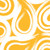 Creative Converting Coordinates Collection 16 Count Beverage Napkins- School Bus Yellow Swirl