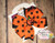 Jack-o-lantern Pumpkin Orange and Black Halloween Pinwheel Hair Bow 3inch