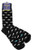 Men's Hipster Swimming Shark Bait Marine Animal Novelty Crew Dress Socks -Black-