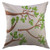Mugod Pillow Cover Green Branch Different of Branches White Tree Home Decorative Throw Pillow Cushion Cover 16x16 inch Pillowcase