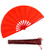 Dance Folding Hand Fan-Red Large Chinese Kung Fu Tai Chi Plastic-Nylon Hand Held Folding Fans for Men/Women with a Fabric Case for Protection 13inch (Hand Fan red)