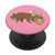 Sloth with Easter Bunny Ears Basket Easter Eggs Pink PopSockets PopGrip- Swappable Grip for Phones  and  Tablets
