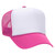 OTTO Cap 5 Panel High Crown Mesh Back Trucker Hat Polyester Foam Front