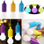 Iusun Portable LED Pull Cord Light Bulb Outdoor Garden Party Camping Hanging LED Light Lamp -Purple-