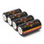 4 Piece IMR 18350 700mAh 14A 3.7V High Drain LiMn Demonfire Rechargeable Battery with Button Top
