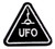UFO Patch- Unidentified Flying Object Alien Spacecraft Warning Alert -BUT-505-