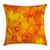 Ambesonne Fall Decor Throw Pillow Cushion Cover, Seasonal Maple Leaves Botany Foliage Vibrant Floral Forest Texture Image, Decorative Square Accent Pillow Case, 18 X 18 Inches, Orange Yellow