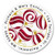 Peppermint Self-Adhesive- Flat-Sheet Round Address Labels