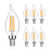 LANGREE B11 E12 LED Candelabra Base Bulbs 60W Equivalent- 5W LED Candle Light Bulbs- LED Chandelier Light Bulbs- Flame Tip- Non-Dimmable- 2700K Soft White- 550LM - Pack of 6