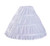 CEZOM Girls' 3 Hoops Petticoat Full Slip Flower Girl Crinoline Underskirt MPT127-55 White
