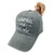 Waldeal Women's Embroidered Camping Hair Don't Care Ponytail Hat High Bun ponycap Gray