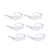 ROAR Clear Safety Glasses 6 pairs per box Eyewear Protective Glasses Safety Goggle Airsoft Goggle- Strong Impact Resistant Lens for Laboratory- Construction- Industrial Safety- Craft
