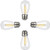 Lightdot 4 Pack Vintage LED Edison Lights Bulbs- Equivalent 60Watt-S14 Warm White 2700K- E26 Medium Base- Dimmable Led Filament Light Bulbs