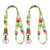Lanyard for Keys- Nice Pattern Neck Strap Key Chain Holder Lanyards for ID Badges -Orange-