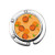 Foldable Cute Oranges Cartoons Pattern Purse Hook Handbag Hangers for Table Handbag Storage Folding Decor Table Hook-Women's Bag Hanger Holder