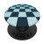 Cute Perspective Grid CheckerBoard Phone 12 Pro Pacific Blue PopSockets PopGrip- Swappable Grip for Phones  and  Tablets
